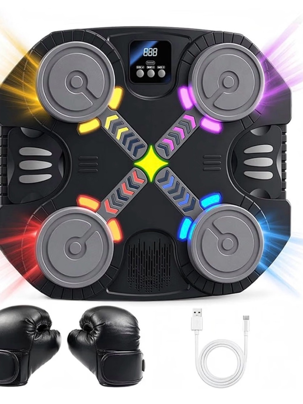 LED Fitness Balance Board - Black